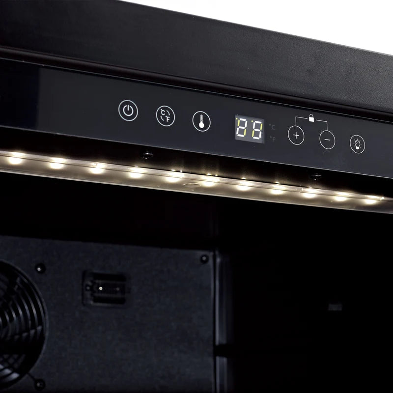 KingsBottle 389 Cans Capacity Upright Beverage Refrigerator With Low-E Glass Door KBU265BX