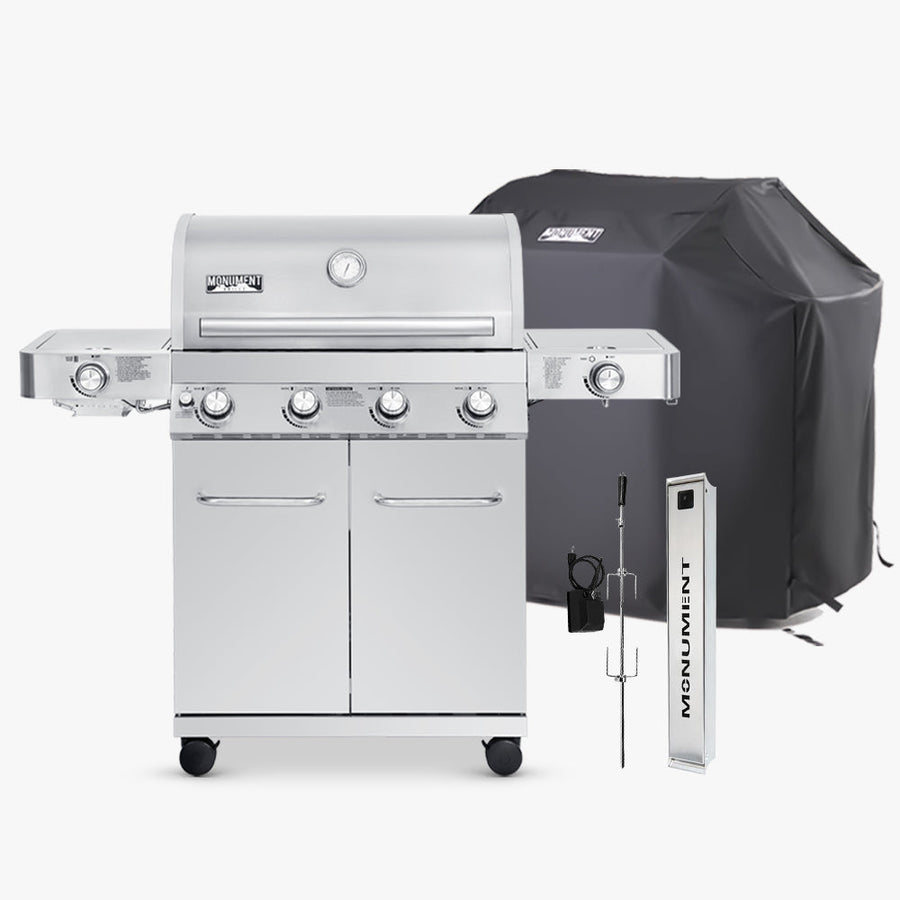 Monument Grills 24367 | Stainless Infrared Propane Gas Grill 24367