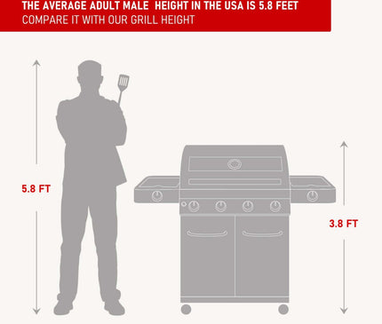 Monument Grills Stainless Infrared Propane Gas Grill 35633