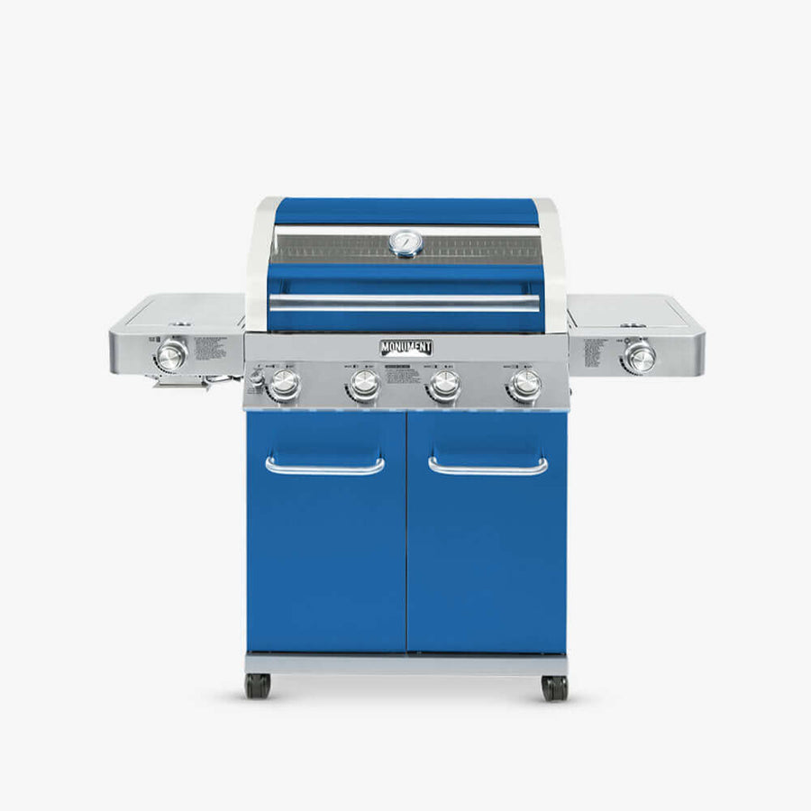 Monument Grills Matte Blue Infrared Propane Gas Grill 35633B