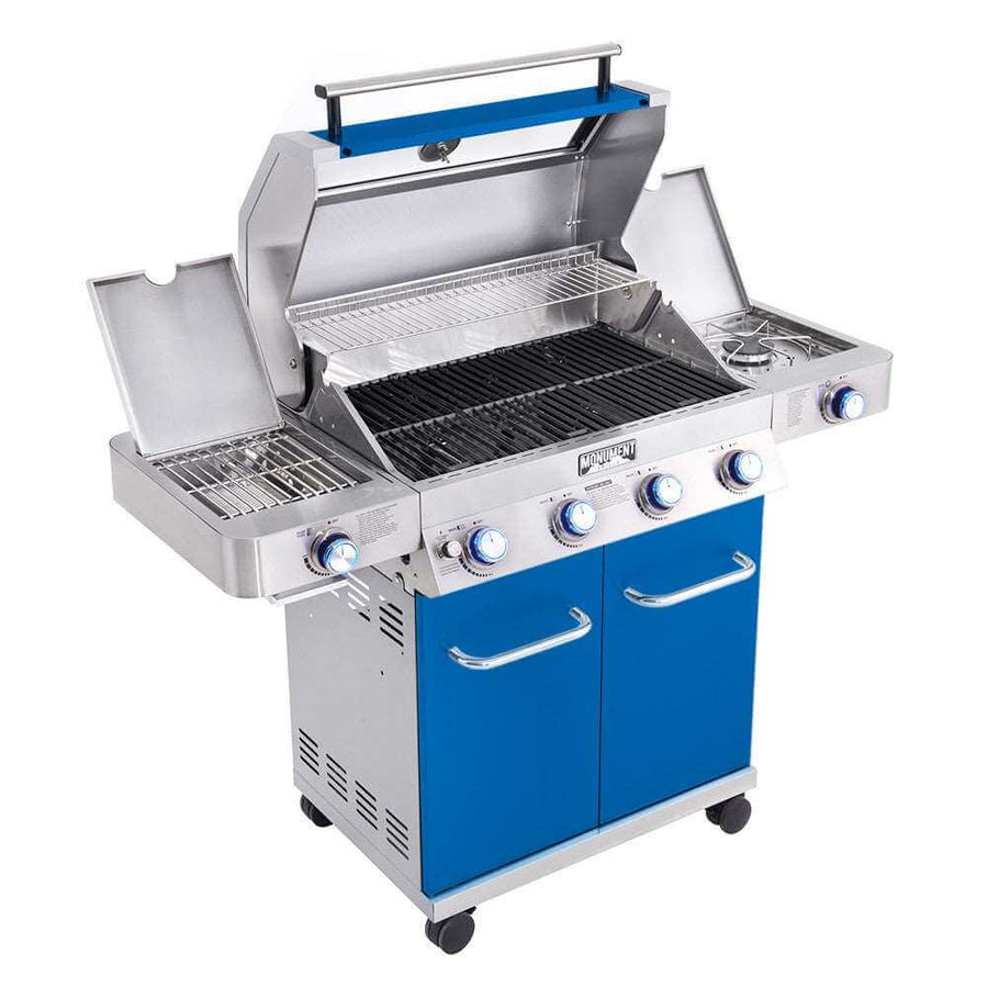 Monument Grills Matte Blue Infrared Propane Gas Grill 35633B