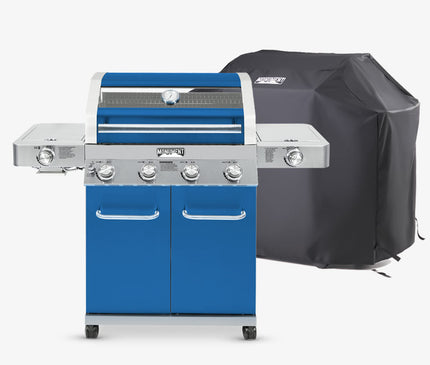 Monument Grills Matte Blue Infrared Propane Gas Grill 35633B