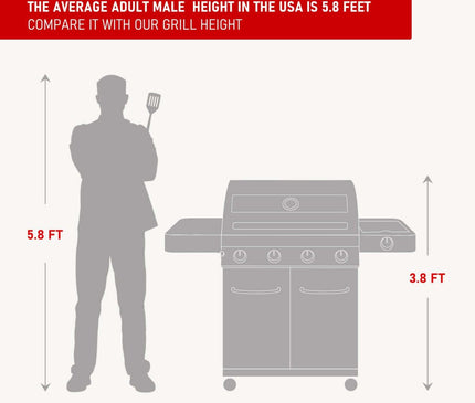 Monument Grills 41847NG | Stainless Natural/Propane Gas Grill 41847NG