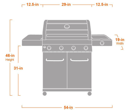 Monument Grills 41847NG | Stainless Natural/Propane Gas Grill 41847NG