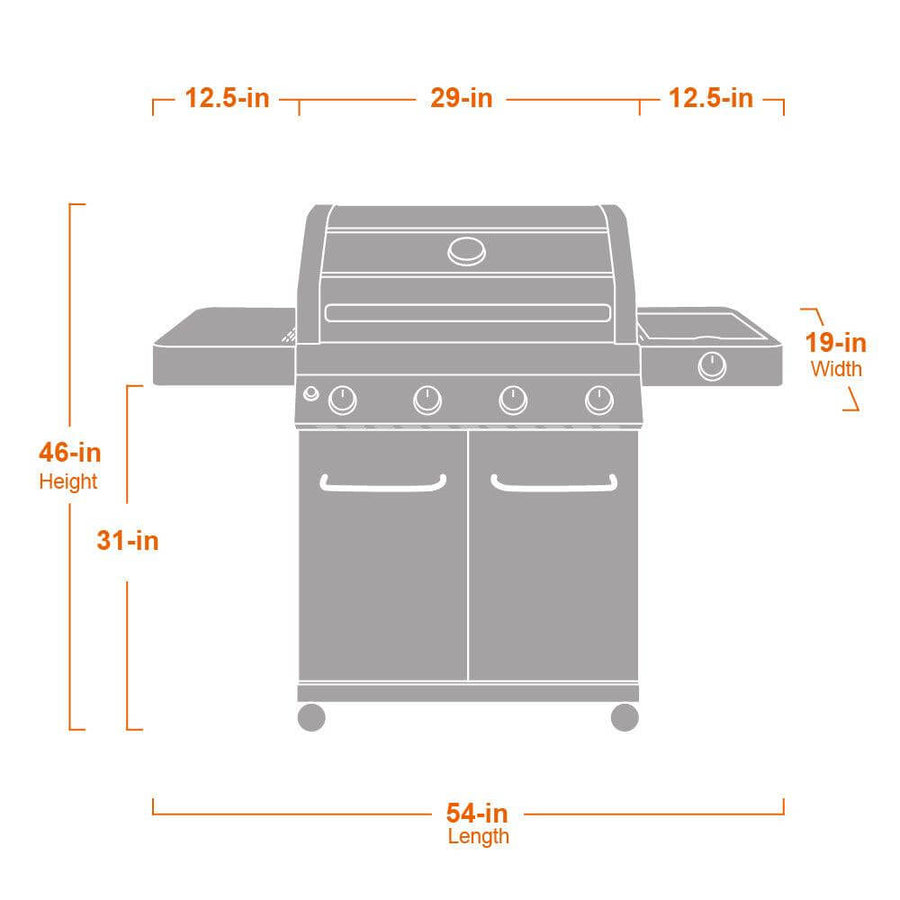 Monument Grills 41847NG | Stainless Natural/Propane Gas Grill 41847NG