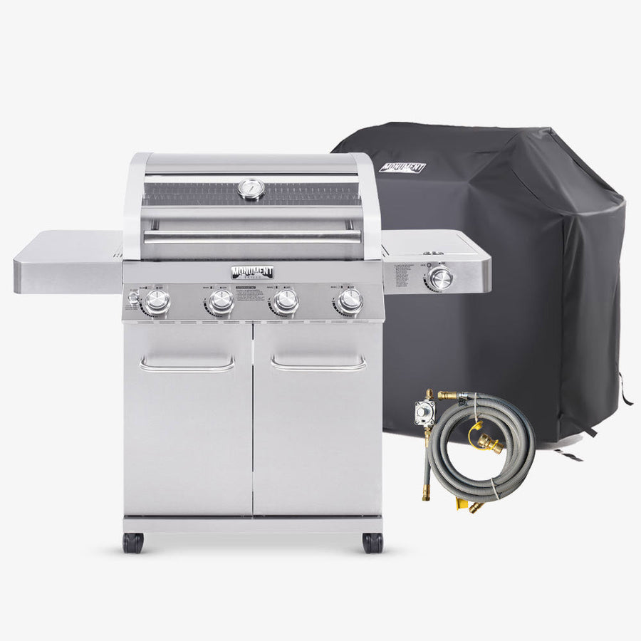 Monument Grills 41847NG | Stainless Natural/Propane Gas Grill 41847NG
