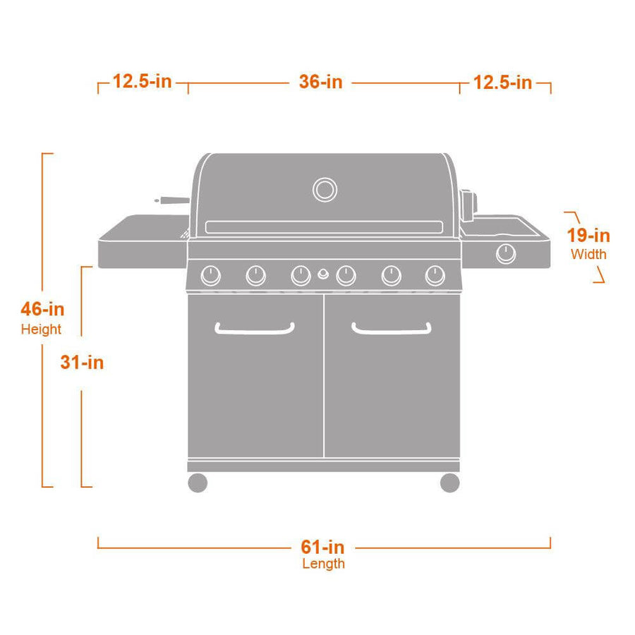 Monument Grills Full Stainless Propane Gas Grill 77352