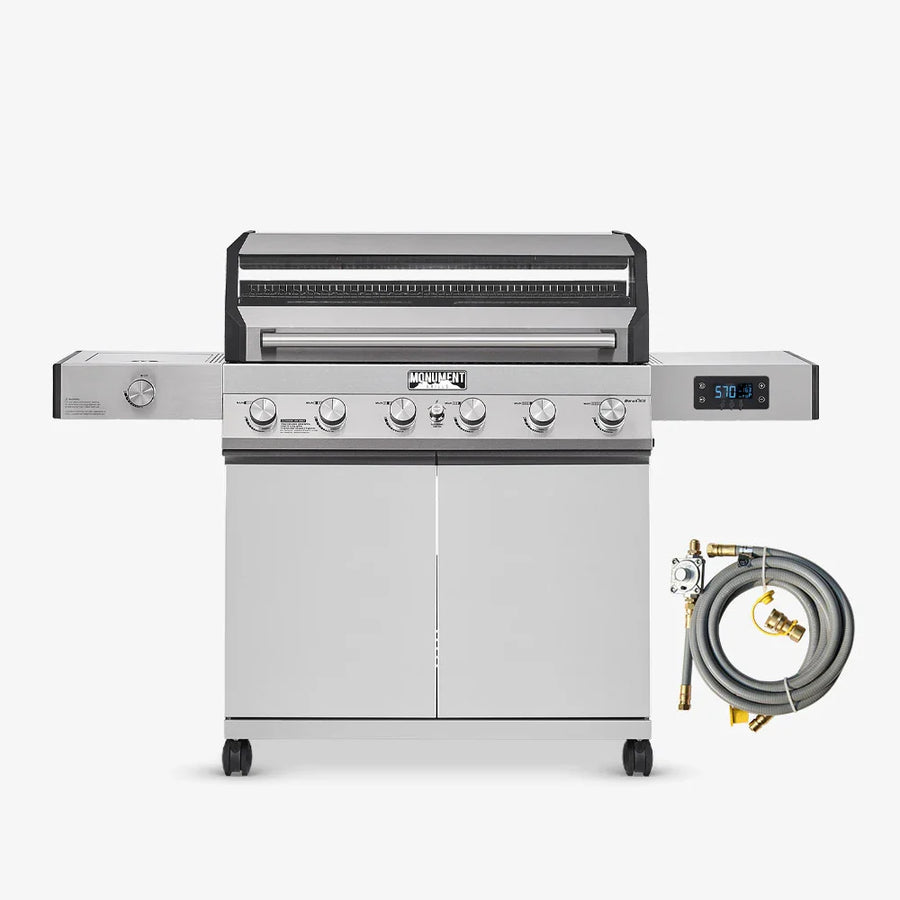 Monument Grills Stainless Smart Tech Natural/Propane Gas Grill Denali 605