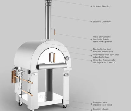 Empava Outdoor Wood Fired Pizza Oven EMPV-PG01
