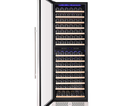 Empava Dual Zone Wine Cooler 70 inch Tall Wine Fridge EMPV-WC08D