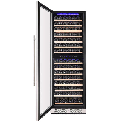 Empava Dual Zone Wine Cooler 70 inch Tall Wine Fridge EMPV-WC08D