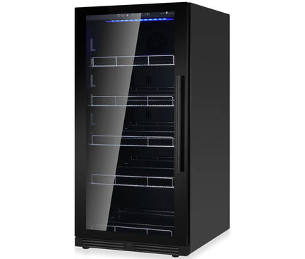 KingsBottle 389 Cans Capacity Upright Beverage Refrigerator With Low-E Glass Door KBU265BX