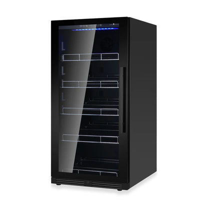 KingsBottle 389 Cans Capacity Upright Beverage Refrigerator With Low-E Glass Door KBU265BX