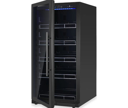 KingsBottle 389 Cans Capacity Upright Beverage Refrigerator With Low-E Glass Door KBU265BX