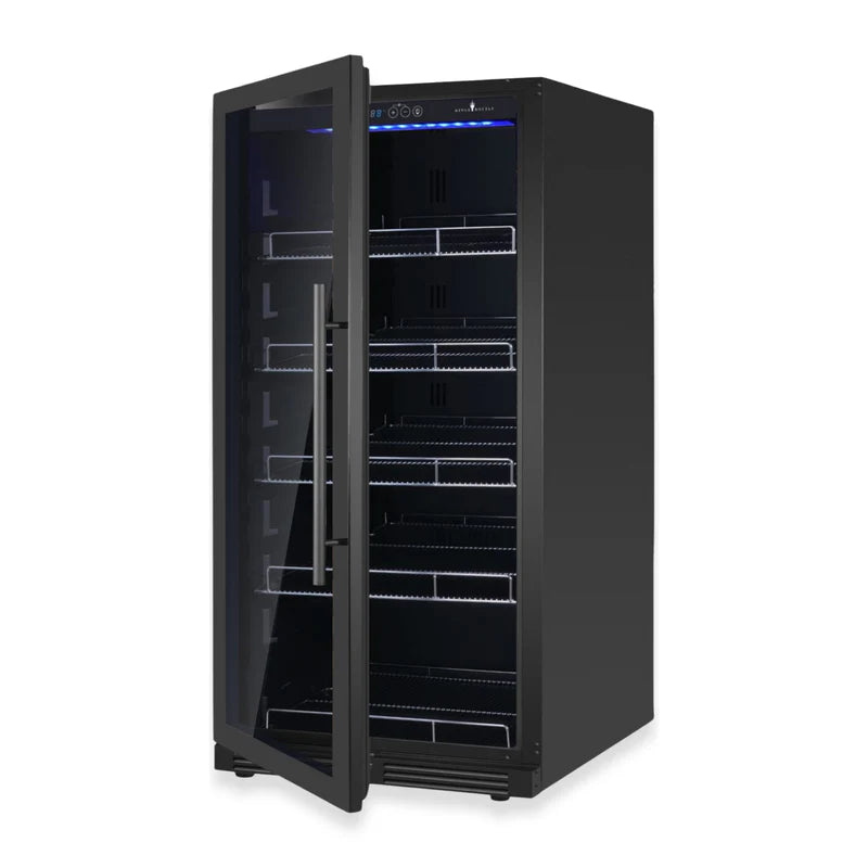 KingsBottle 389 Cans Capacity Upright Beverage Refrigerator With Low-E Glass Door KBU265BX