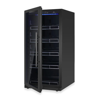 KingsBottle 389 Cans Capacity Upright Beverage Refrigerator With Low-E Glass Door KBU265BX