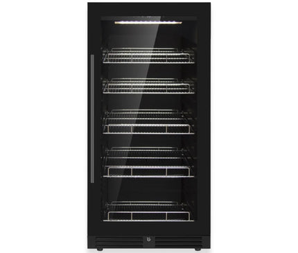 KingsBottle 389 Cans Capacity Upright Beverage Refrigerator With Low-E Glass Door KBU265BX