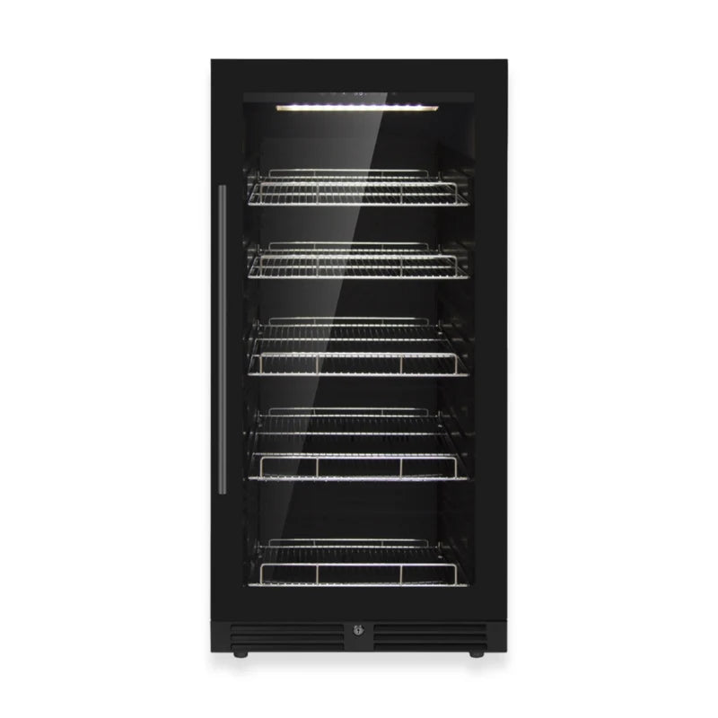 KingsBottle 389 Cans Capacity Upright Beverage Refrigerator With Low-E Glass Door KBU265BX