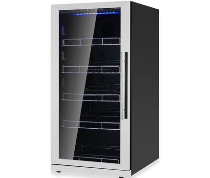 KingsBottle 389 Cans Capacity Upright Beverage Refrigerator With Low-E Glass Door KBU265BX