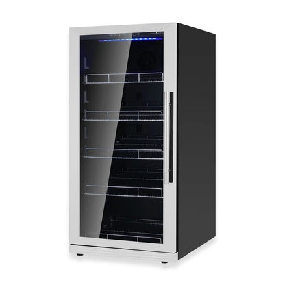 KingsBottle 389 Cans Capacity Upright Beverage Refrigerator With Low-E Glass Door KBU265BX