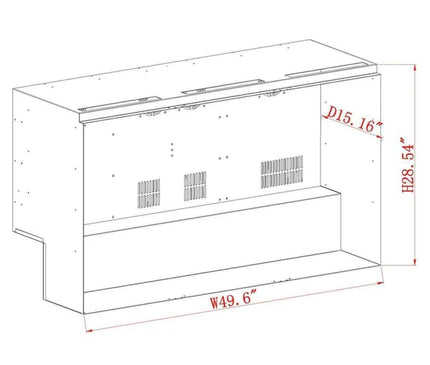 KingsBottle 53 Inch Solid 3-Door Outdoor Beverage Drinks Cooler KBU328ASD