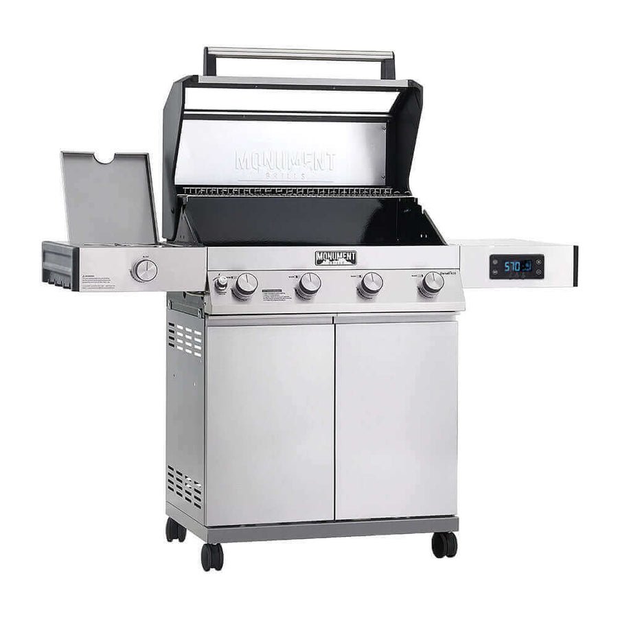 Monument Grills Denali 405 | Stainless Smart Tech Propane Gas Grill D405