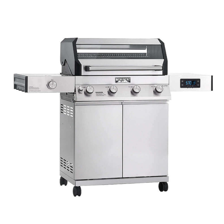Monument Grills Denali 405 | Stainless Smart Tech Propane Gas Grill D405