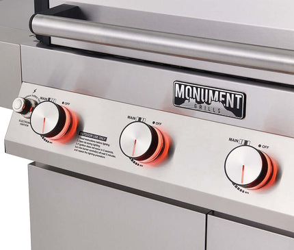 Monument Grills Denali 405 | Stainless Smart Tech Propane Gas Grill D405