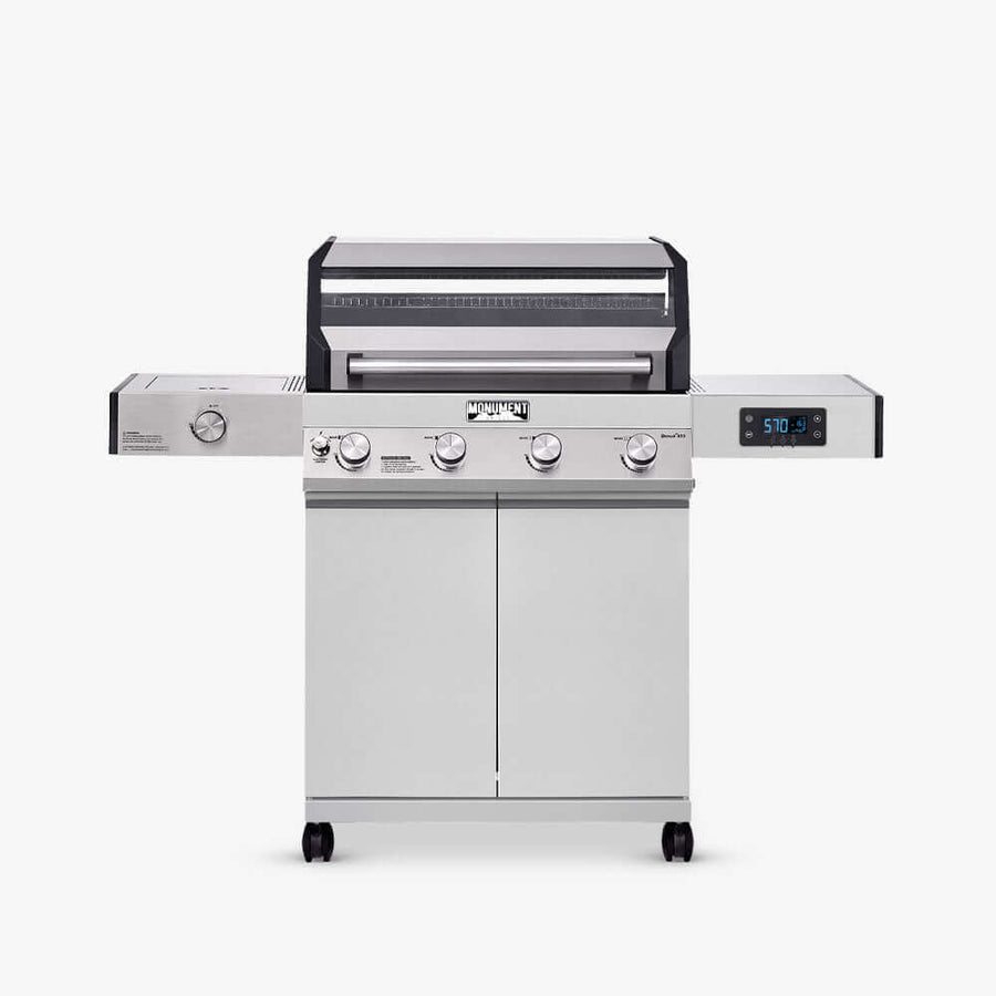 Monument Grills Denali 405 | Stainless Smart Tech Propane Gas Grill D405