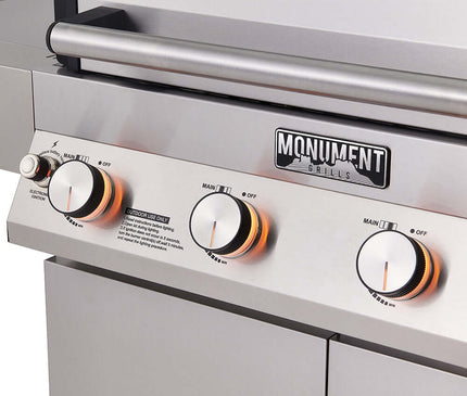 Monument Grills Denali 405 | Stainless Smart Tech Propane Gas Grill D405