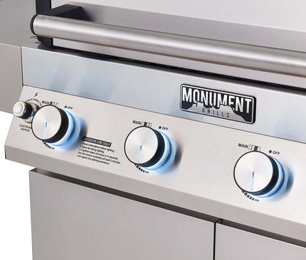 Monument Grills Denali 405 | Stainless Smart Tech Propane Gas Grill D405