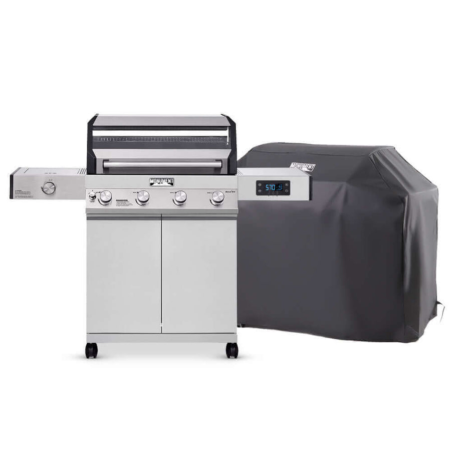 Monument Grills Denali 405 | Stainless Smart Tech Propane Gas Grill D405