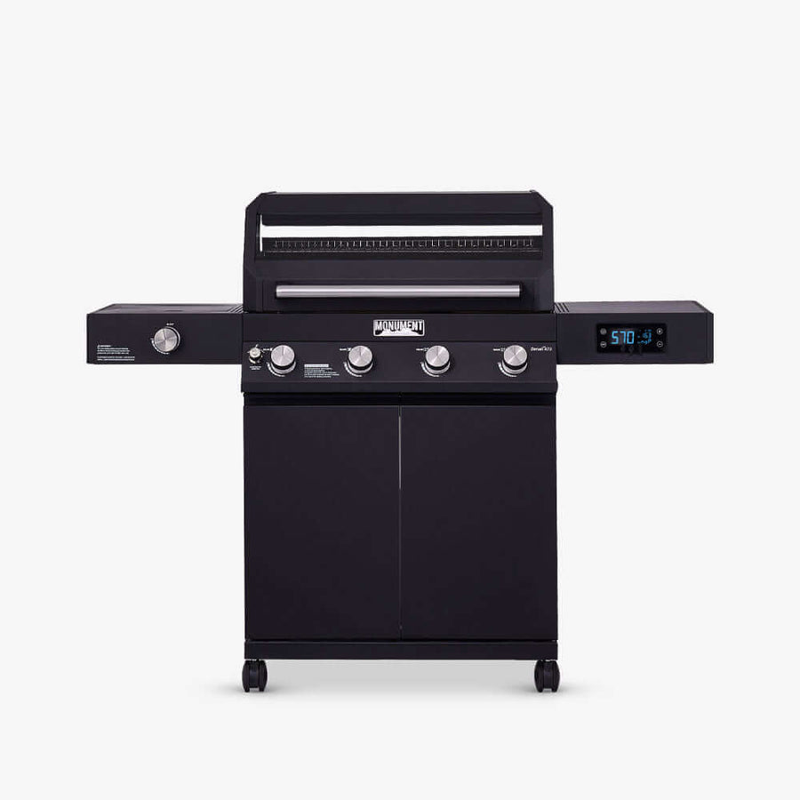 Monument Grills Black Smart Tech Propane Gas Grill Denali 425
