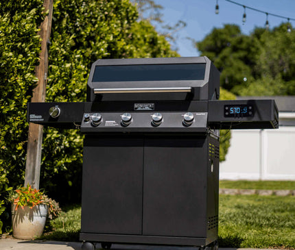 Monument Grills Black Smart Tech Propane Gas Grill Denali 425