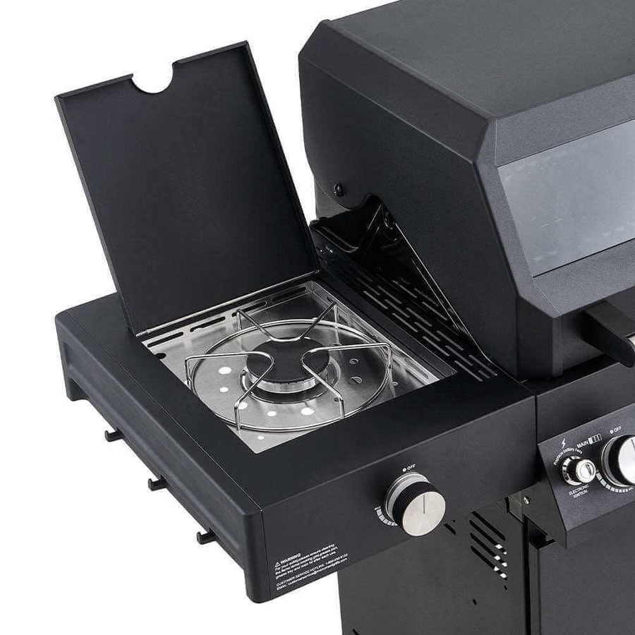 Monument Grills Black Smart Tech Propane Gas Grill Denali 425
