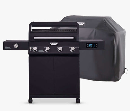 Monument Grills Black Smart Tech Propane Gas Grill Denali 425