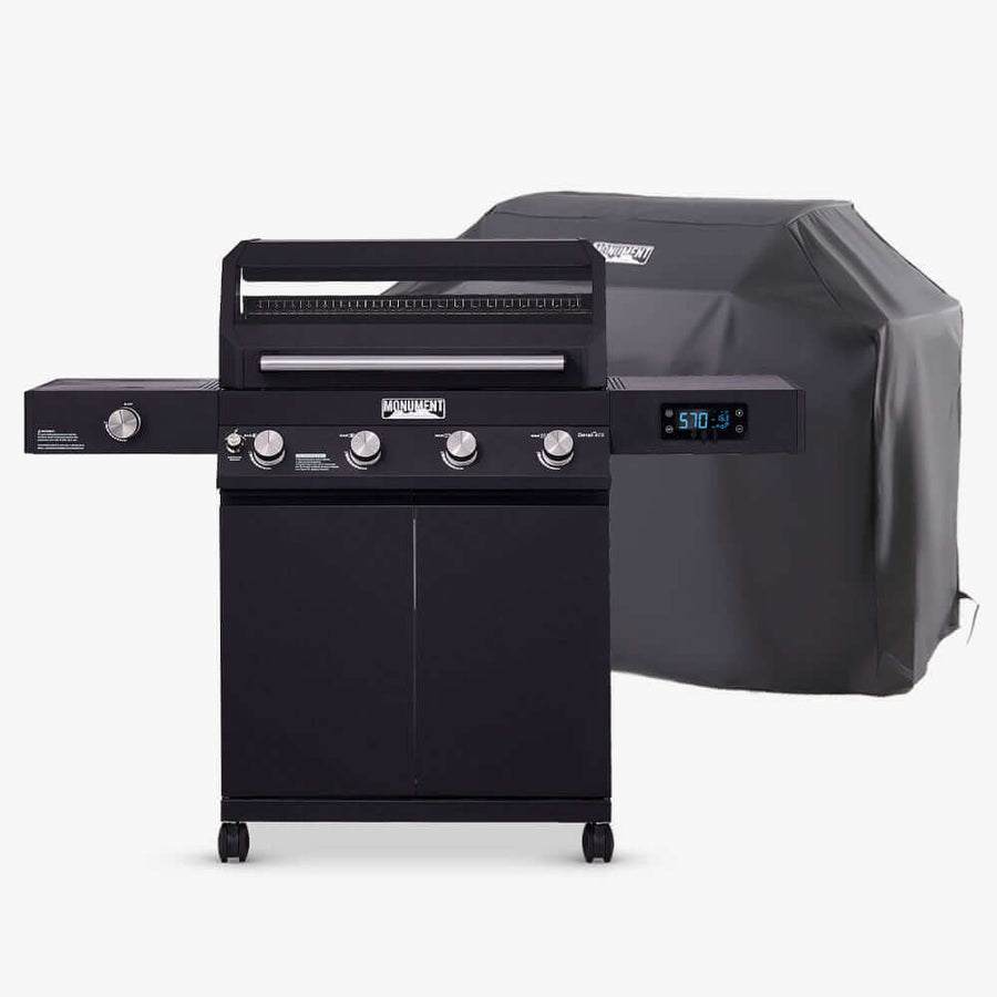 Monument Grills Black Smart Tech Propane Gas Grill Denali 425