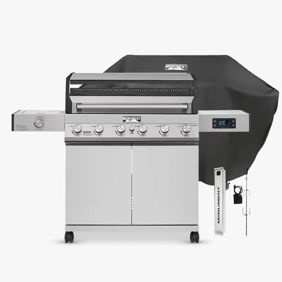 Monument Grills Stainless Smart Tech Natural/Propane Gas Grill Denali 605