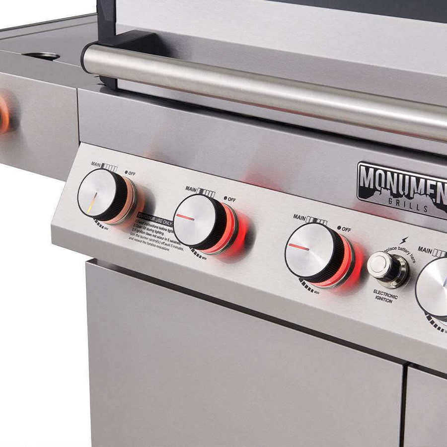 Monument Grills Stainless Smart Tech Natural/Propane Gas Grill Denali 605