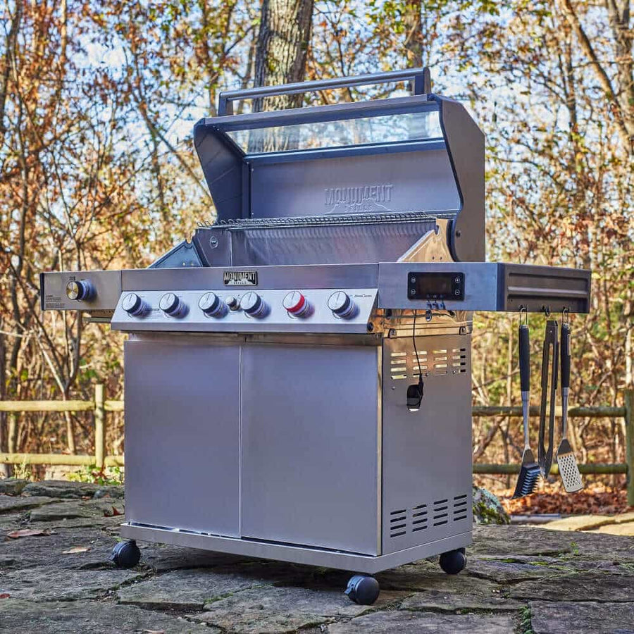 Monument Grills Stainless Smart Propane Gas Grill Denali 605Pro