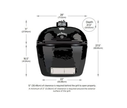 Primo Grills Jack Daniel's Edition Oval XL 400 Ceramic Kamado Charcoal Grill PGCXLHJ 03