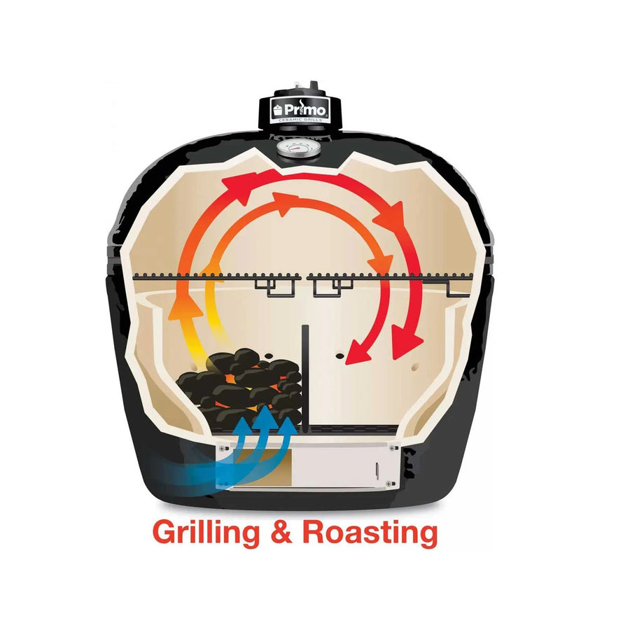 Primo Grills Jack Daniel's Edition Oval XL 400 Ceramic Kamado Charcoal Grill PGCXLHJ 08