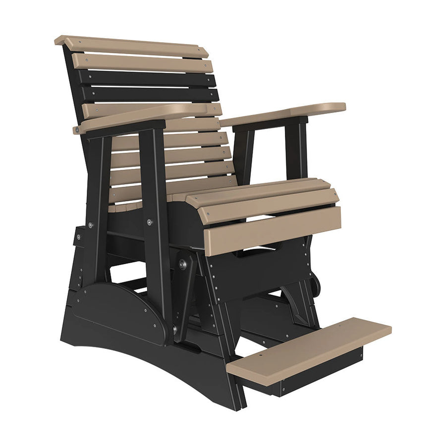 LuxCraft 2' Plain Balcony Rollback Glider Chair 2PPBAG 10