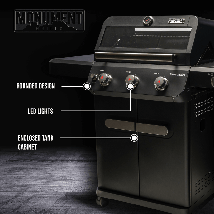 Monument Grills Black Propane Gas Grill Mesa 325