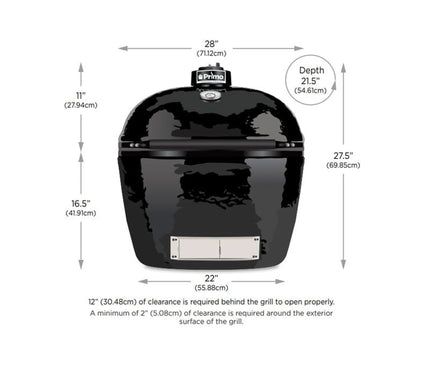 Primo Grills Oval XL 400 Ceramic Kamado Charcoal Grill PGCXLH 03