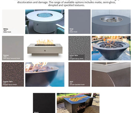 The Outdoor Plus Cazo Round powder-coated steel fire pit 01